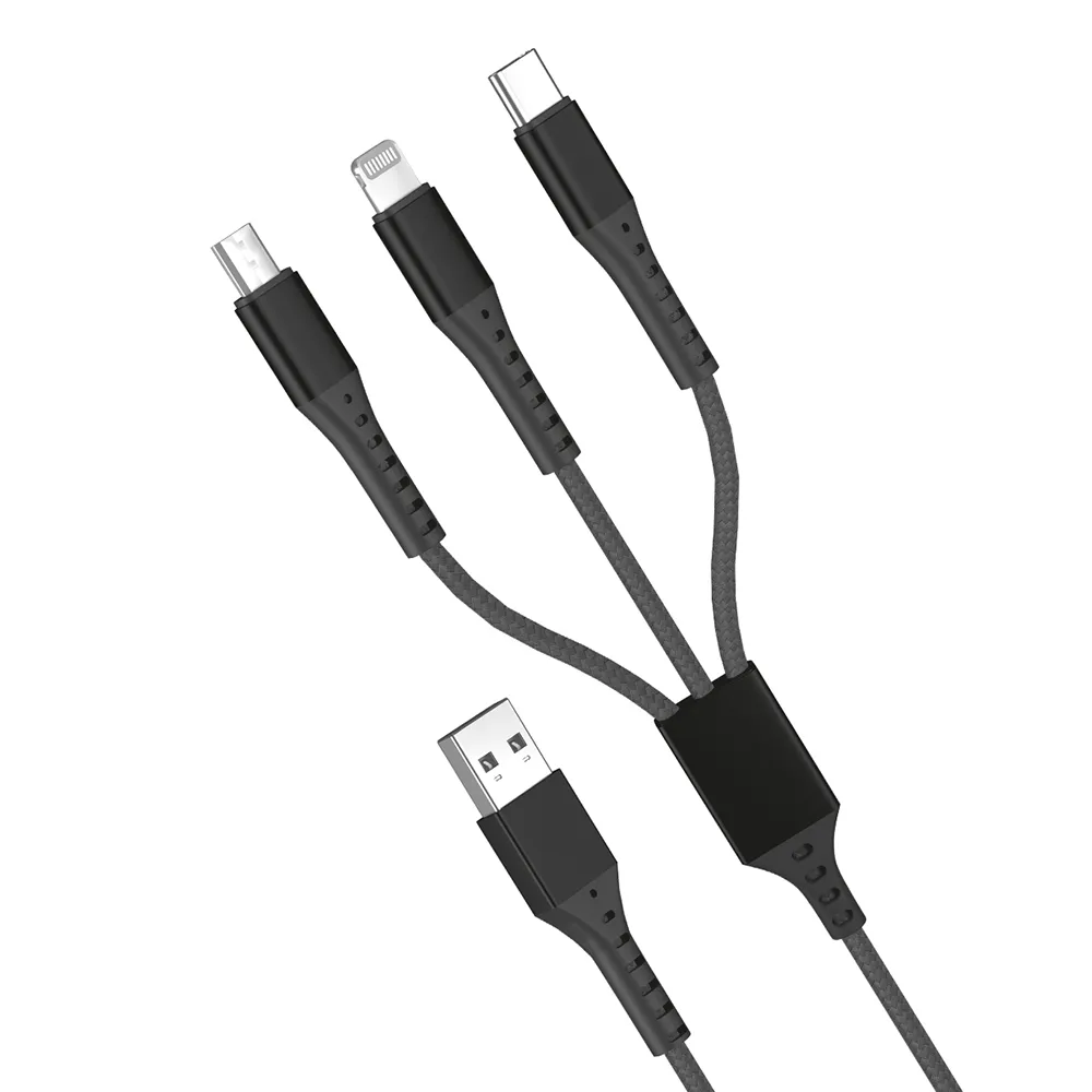 GNP 3İN1 DAYANIKLI KABLO SİYAH